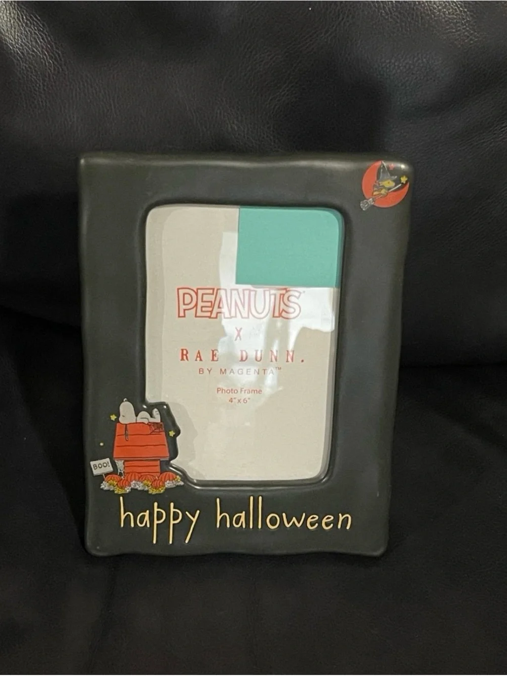 Rae Dunn Peanuts Happy Halloween Ceramic Picture Frame